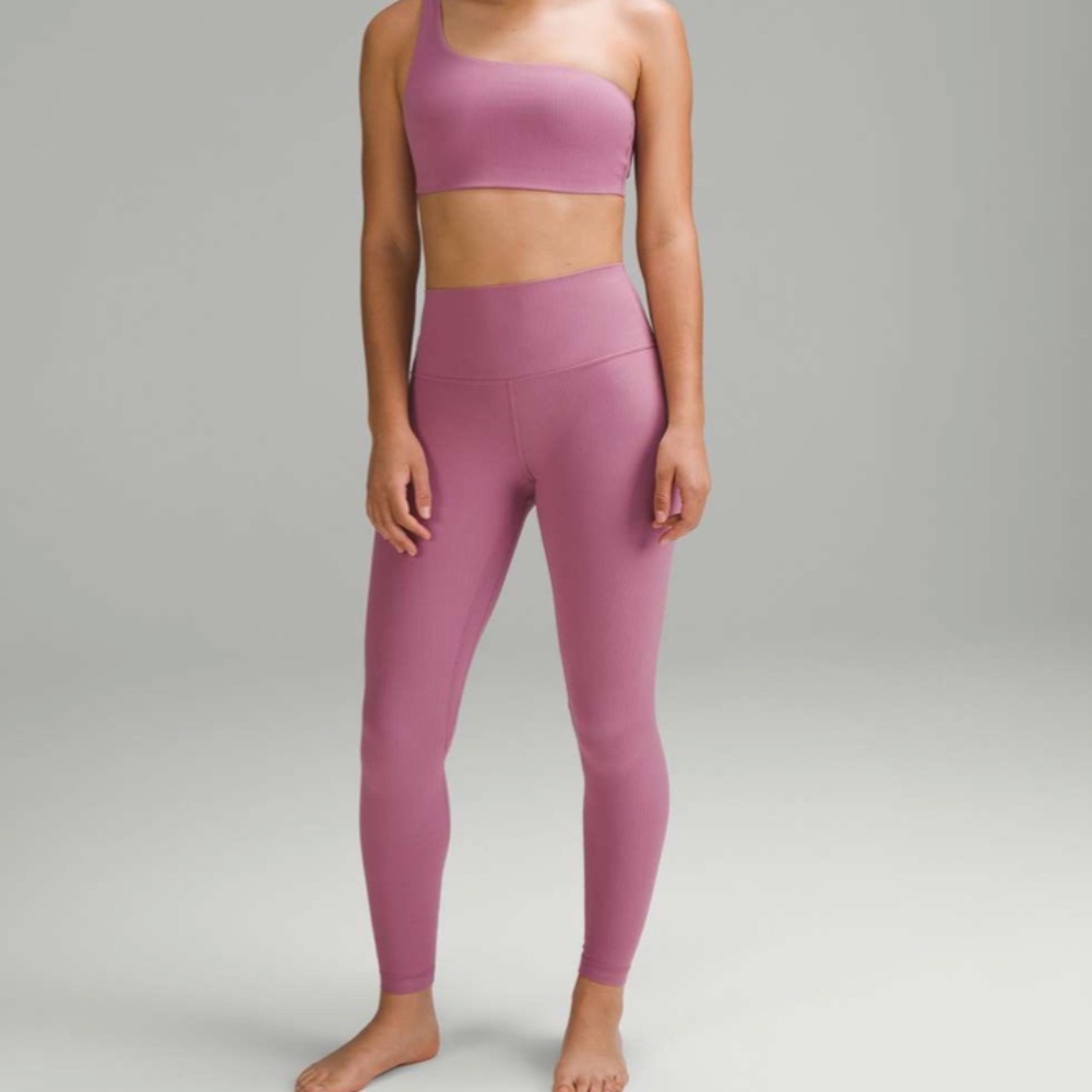 🍋Lululemon Align Ribbed High-Rise Pant 28" Velvet Dust, Size 6